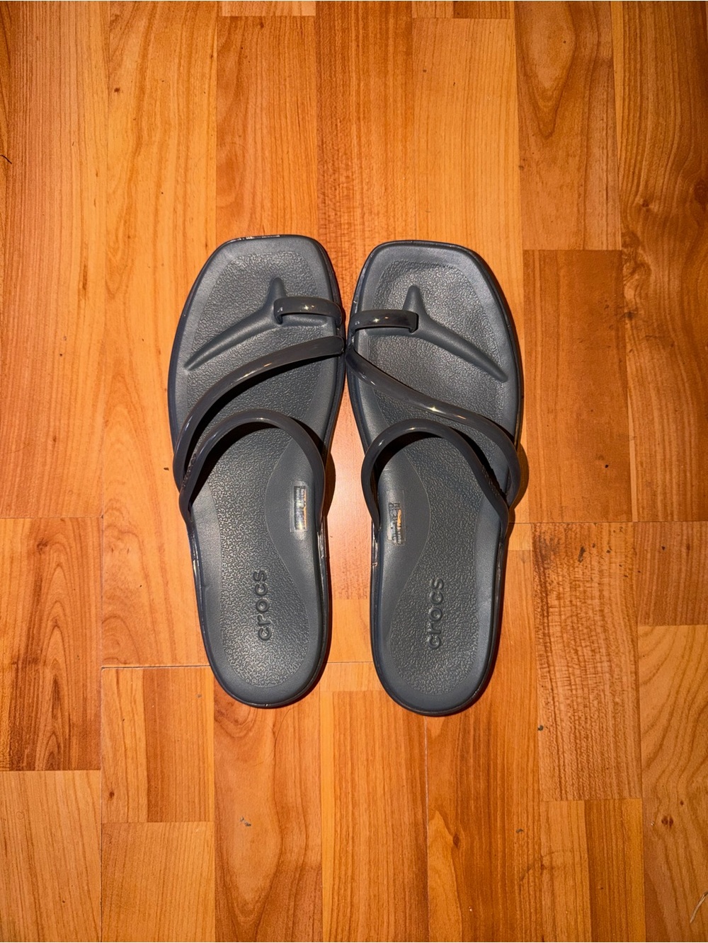 CROCS Dark Blue Strappy Slide Sandals